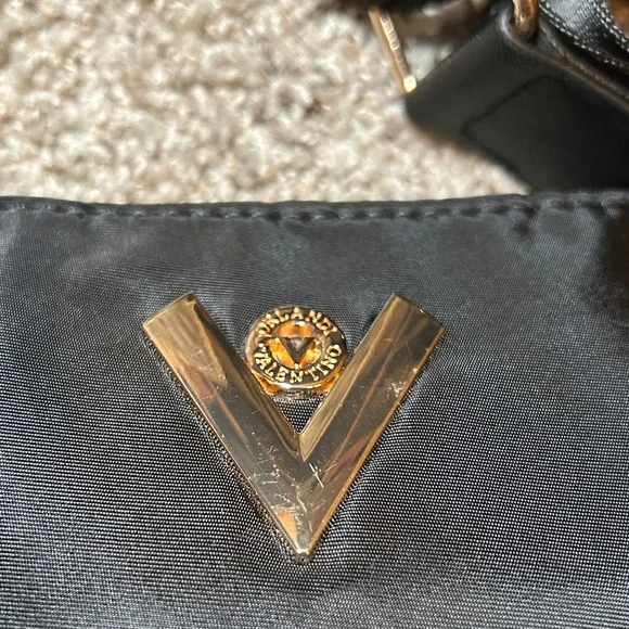 Valentino Black Crossbody Bag with Gold Accents - Picture 2 of 8
